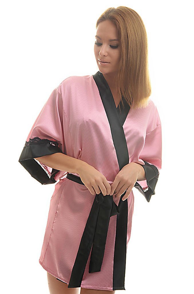 Dámske saténové kimono LILIANA - 01|Dámske saténové kimono LILIANA - 01